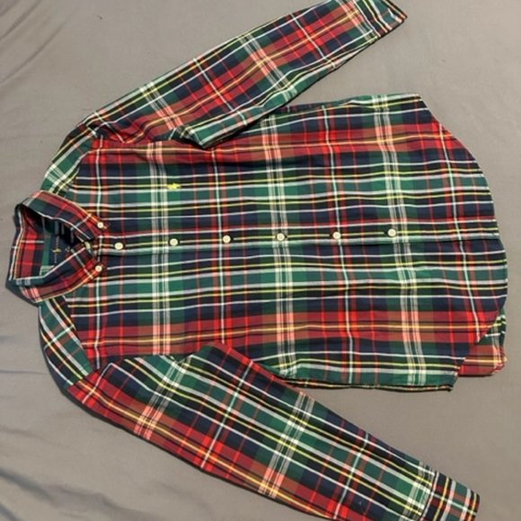 Boys Polo by Ralph Lauren Button Up Plaid Shirt (10-12) - Picture 1 of 2